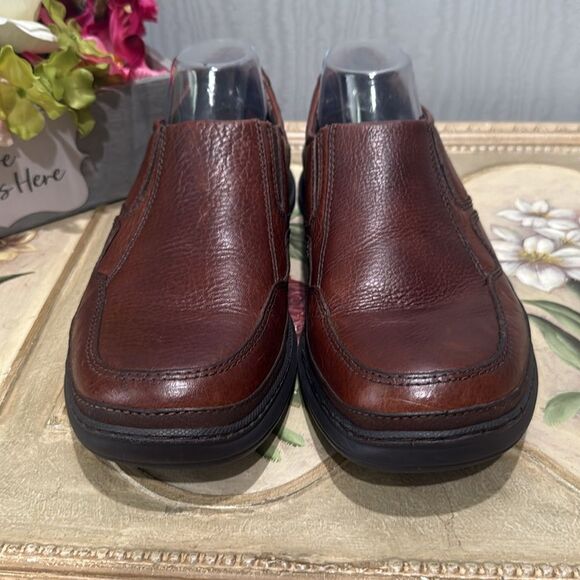 Nunn Bush Leather Slip On Loafers Brown Sz 10 - Picture 3 of 12